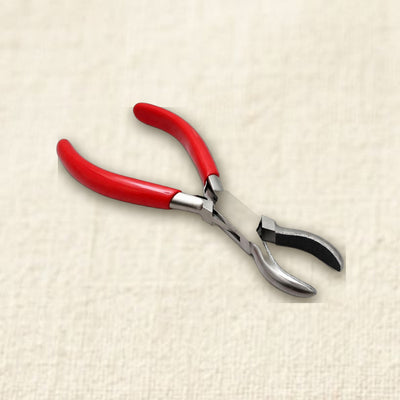 Ring Holding Polishing Pliers with Leather Jaws, Stainless Steel, 15 cm, for Jewellery Filing Making and Crafts