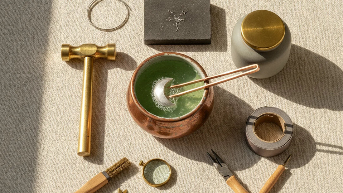 Pickle bath setup for sterling silver