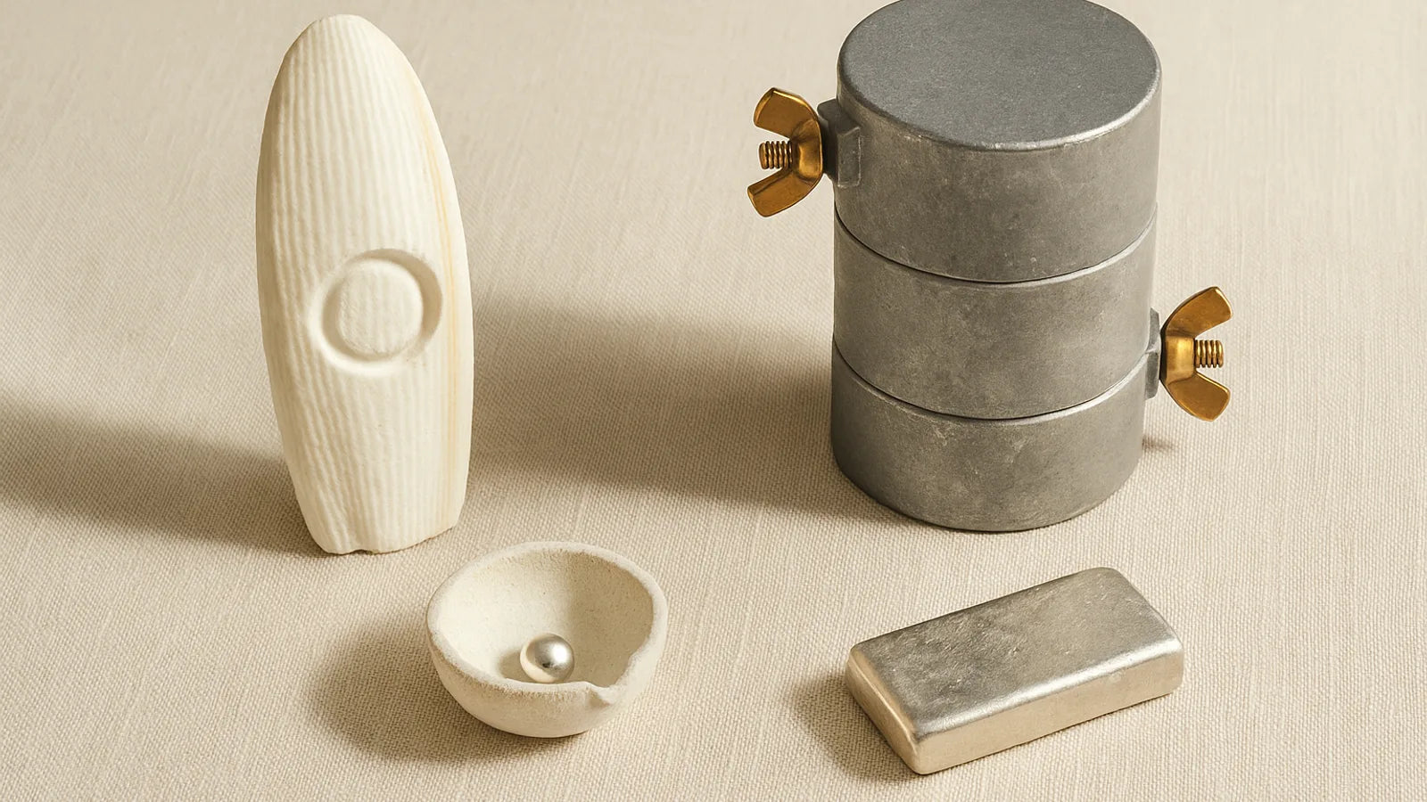 Cuttlefish Bone & Delft Clay Casting at Home