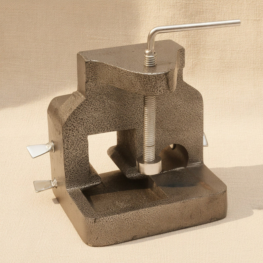 Combination Bench Anvil & Pin Holder with Hardwood V-Slot Pin, 50mm Clamp