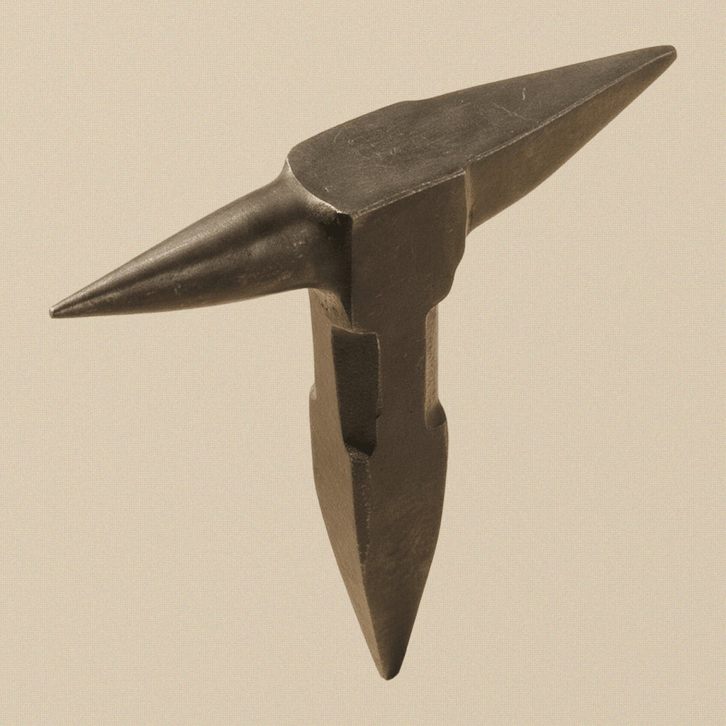 Double-Horn T-Stake Anvil, 120 mm, with Round and Square Tapers