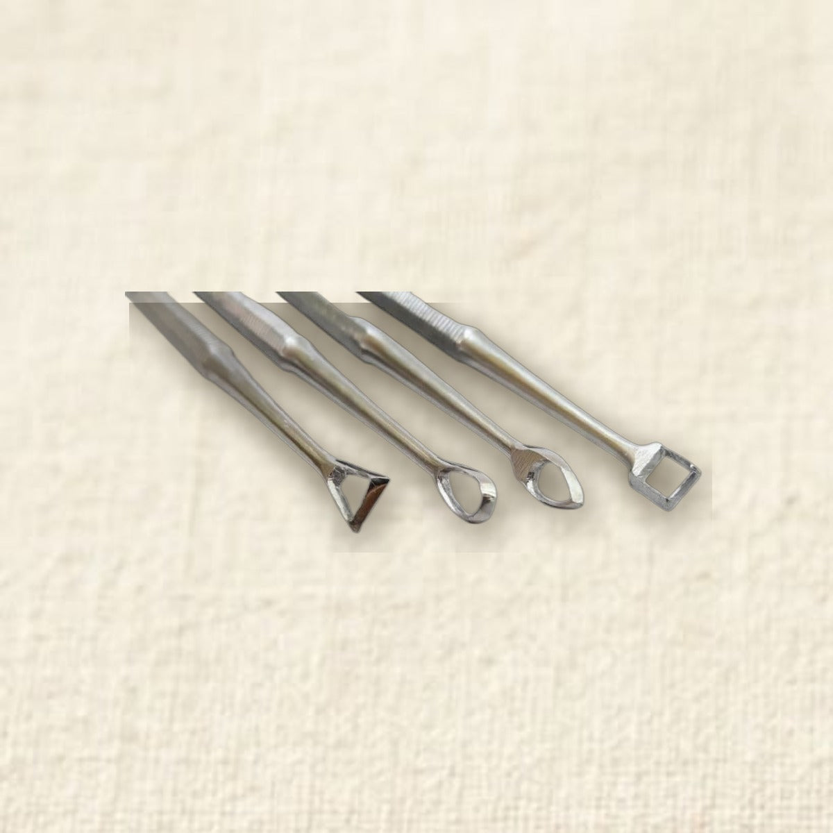 Professional 4 Pieces Double-Ended Wax Carving Tools Set, Stainless Steel Probes Carvers and Picks for Jewellery, Clay A