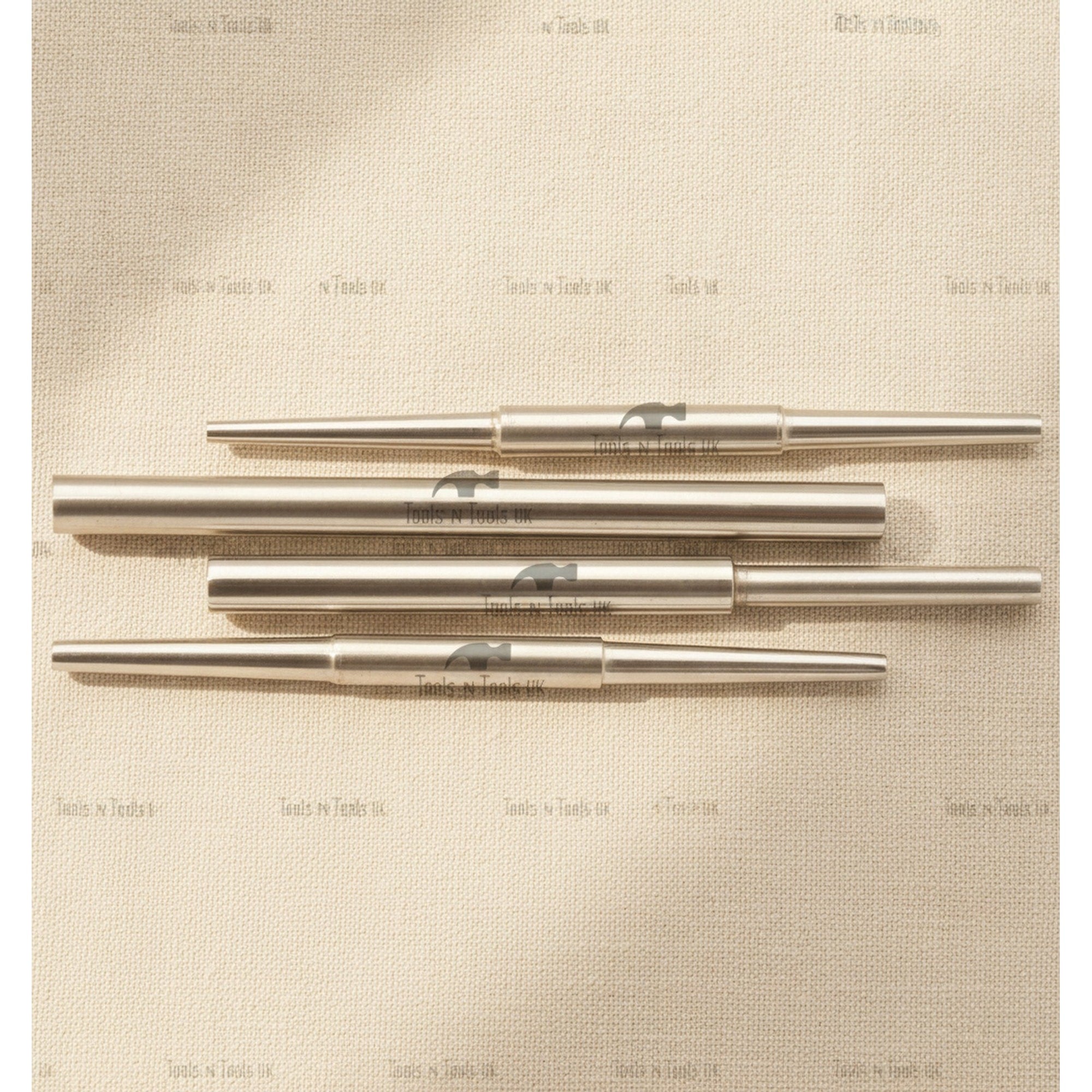 Micro Forming Set with 8 Stainless Steel Wheel Stakes and 4 Mandrels in Wooden Stand