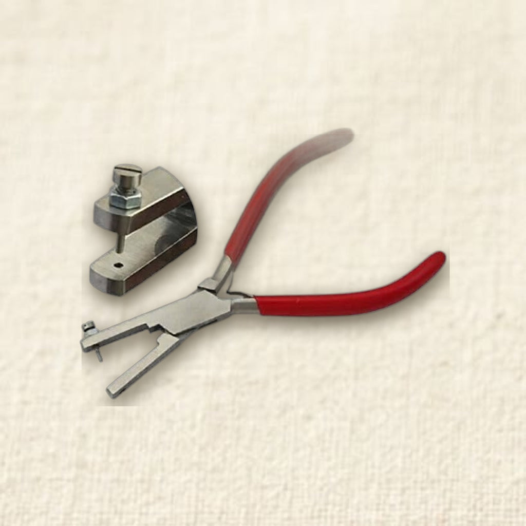 Metal Punch Hole Pliers for Soft Metals Plastics and Leather, 1.5mm, Tool Steel, Ergonomic Rubber Coated Handle