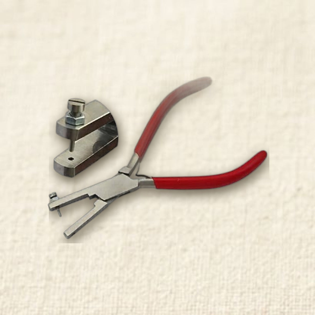 Metal Punch Hole Pliers for Soft Metals Plastics and Leather, 1.5mm, Tool Steel, Ergonomic Rubber Coated Handle