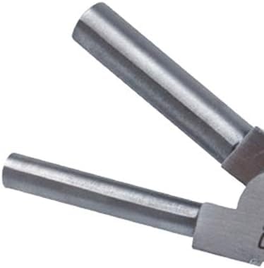 Close-up of the round looping jaws of the stainless steel jewellery pliers, 6mm and 8.5mm loops