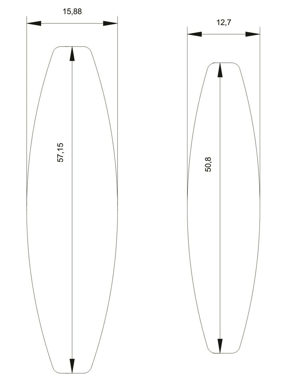 Close-up showing the two punch sizes of the oval steel disc cutter for jewellery making