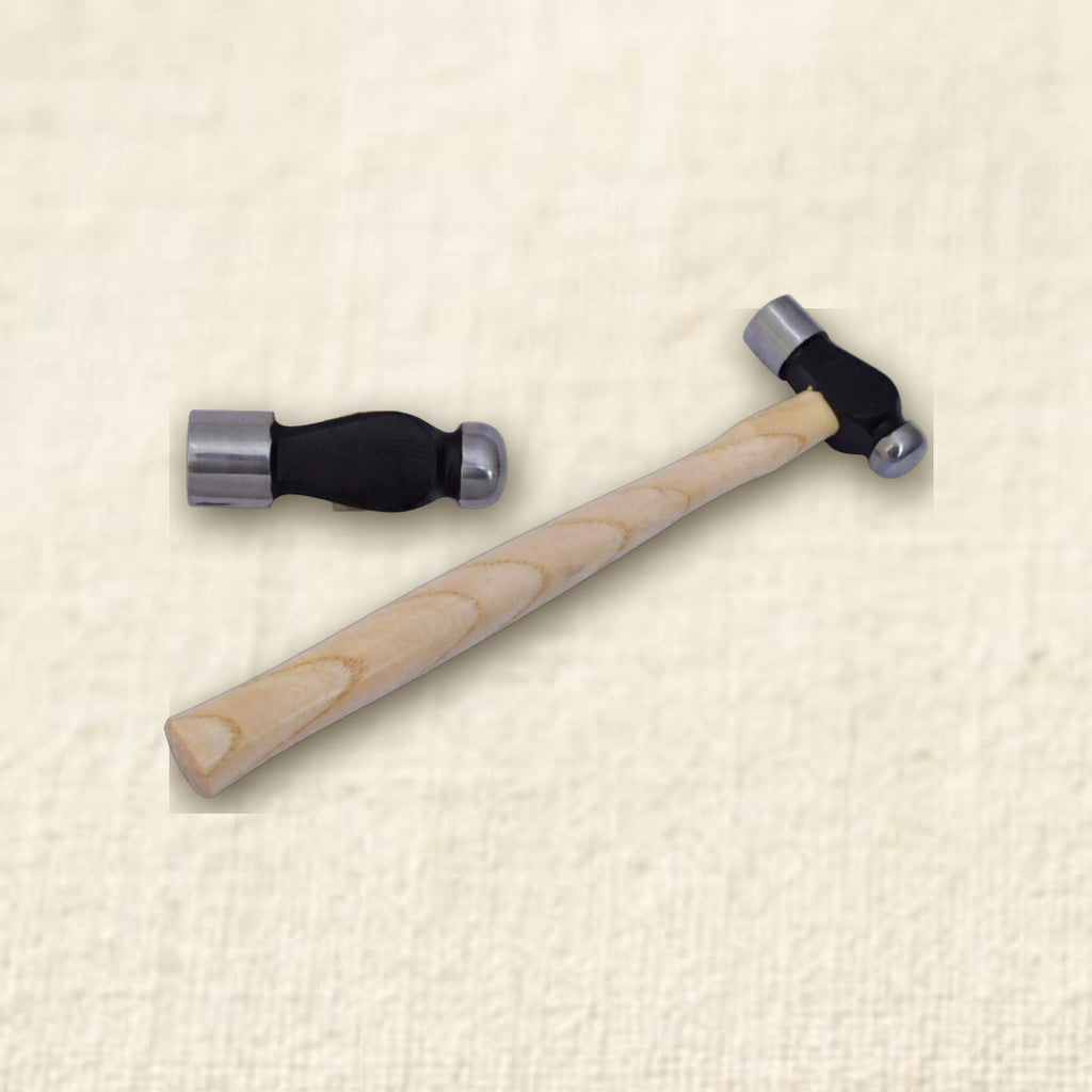 Ball Peen Hammer, 8 oz, Metal Work Forming, Jewellery Making, Hobby Crafts, Wooden Handle
