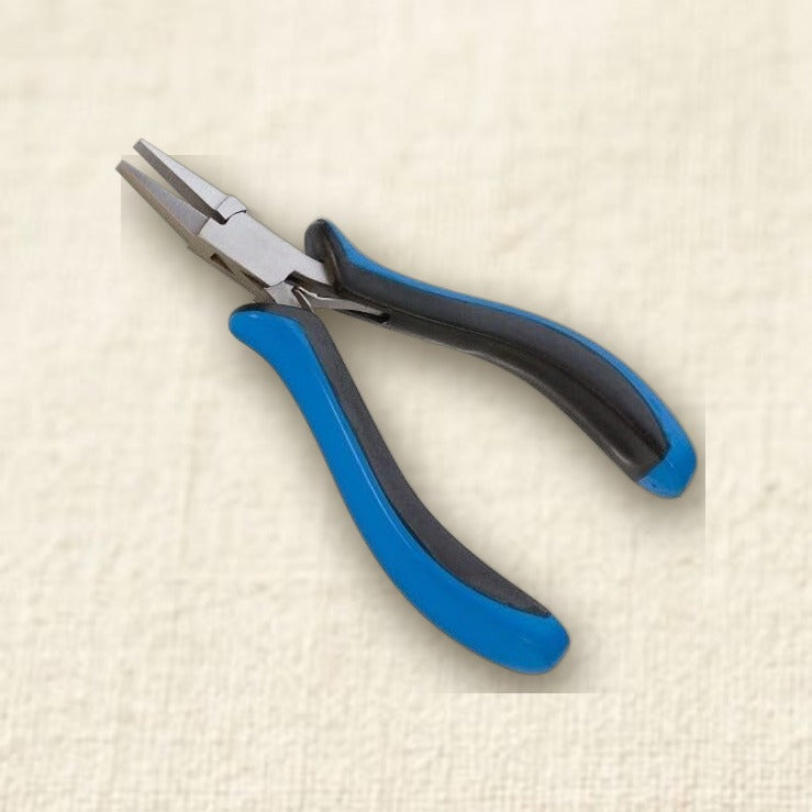 Flat Nose Ergonomic Pliers, Premium Stainless Steel, 5 Inch, Bead Wire Working Jewellery Art Craft Tool