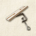 Premium 8-Inch Hardwood Bench Pin with Metal Clamp, V Slot Jewelers Tool for Watch Repair and Jewellery Making