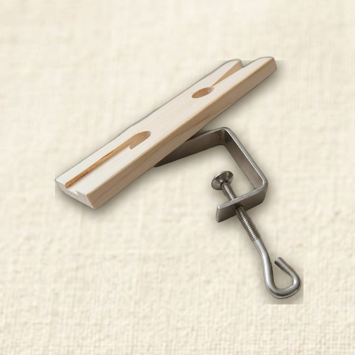 Premium 8-Inch Hardwood Bench Pin with Metal Clamp, V Slot Jewelers Tool for Watch Repair and Jewellery Making