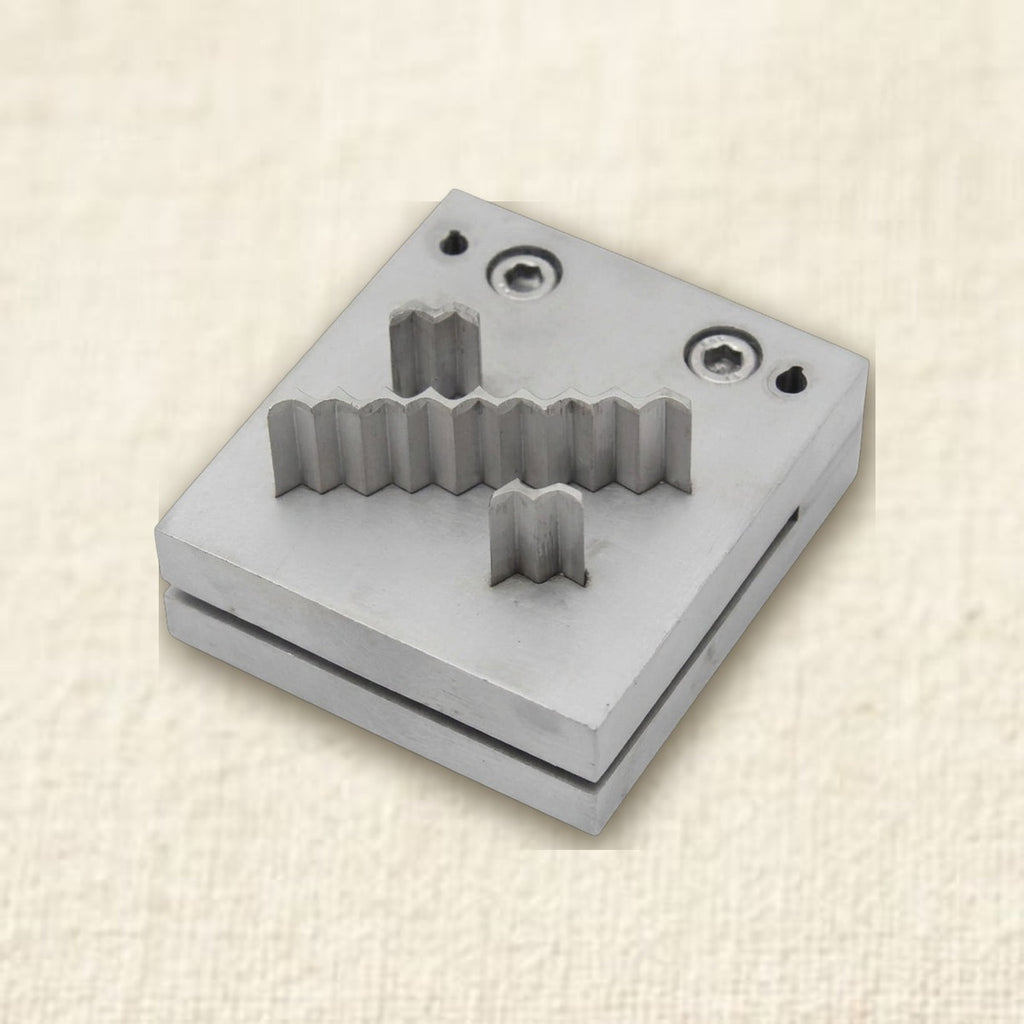 Steel Disc Cutter, 3 Wave/Zigzag Shape Punch, for Jewellery Making Stamping Blanks
