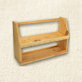 Wooden Workbench Tool Station, White Pine — Carry Handle, Hook Rail & Two Shelves