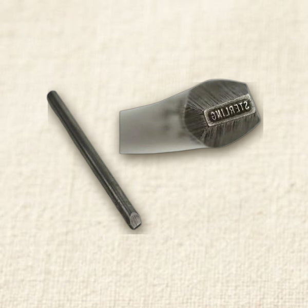 "STERLING" Metal Jewellery Stamp, Straight Punch Bar for Silver Hallmarking, Professional Quality