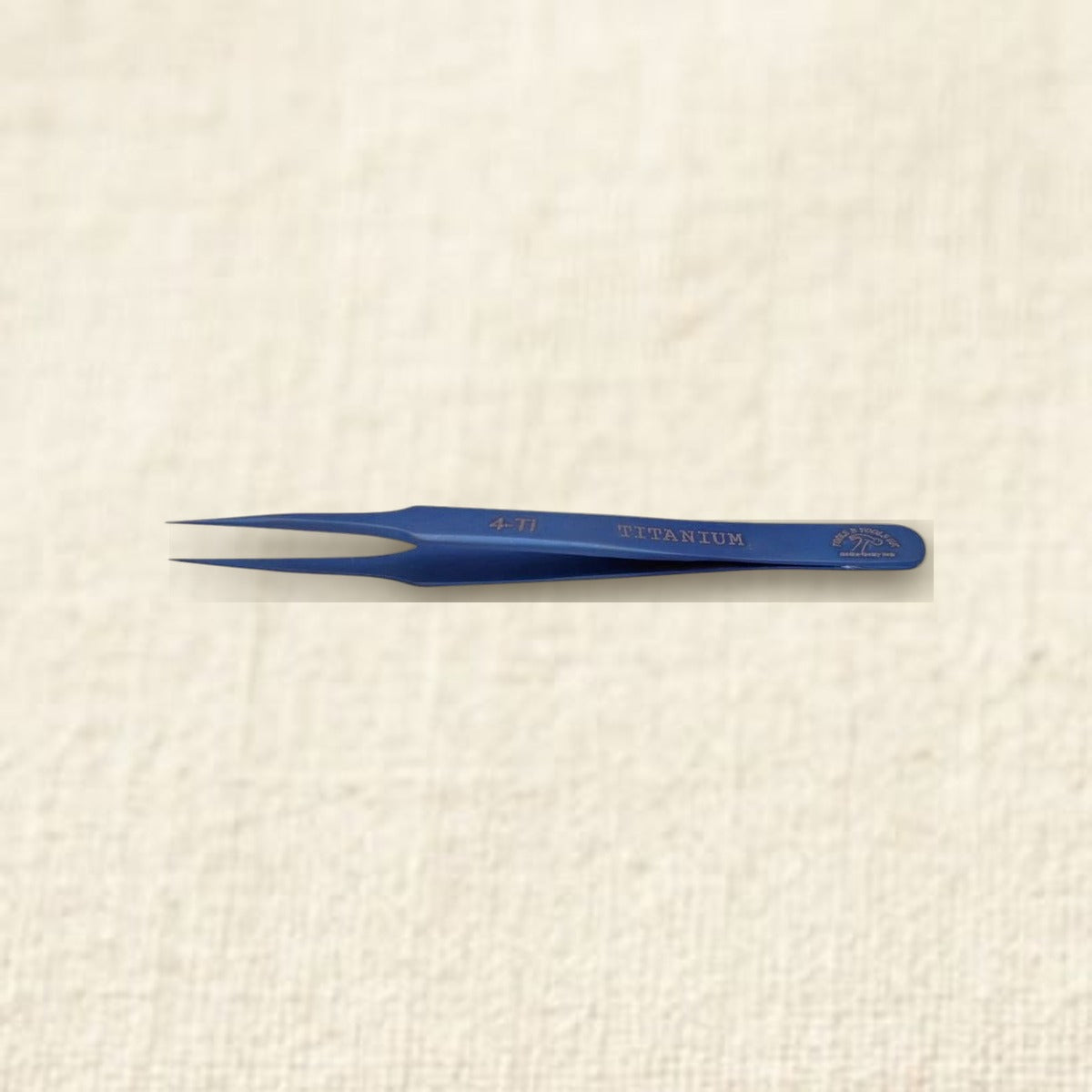 4-Ti, Titanium Anti-Magnetic Precision Tweezers, 120 mm, Professional Watch and Jewellery Repair Tool