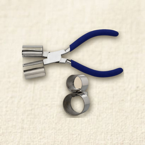X-Large Double Cylinder Bracelet Bending Pliers, Stainless Steel, 25 mm & 35 mm, for Jewellery Making