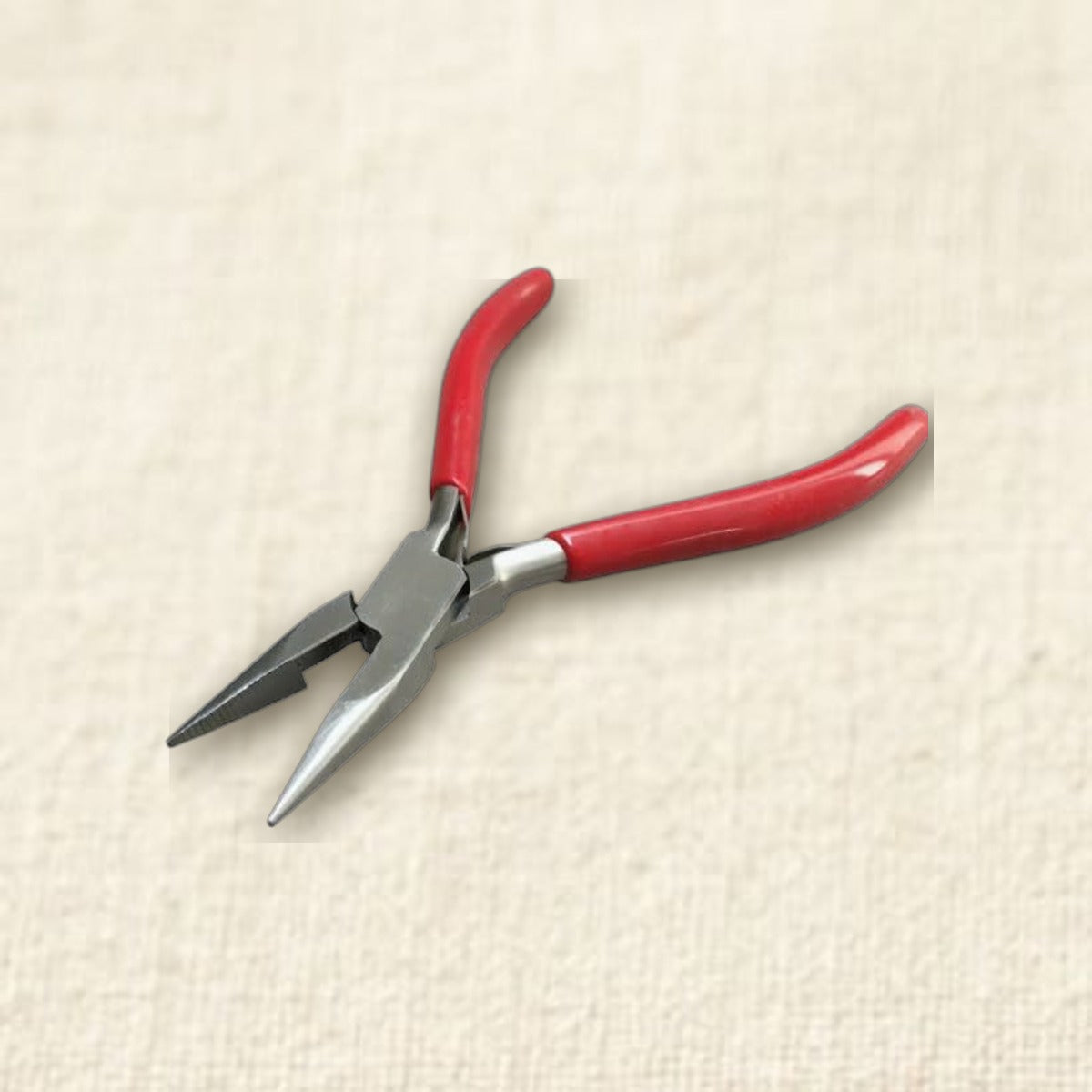 5-Inch 2 in 1 Chain Nose Pliers, Serrated Jaws with Built-in Cutter, Stainless Steel Rosary Style Jewellery Making, Craf