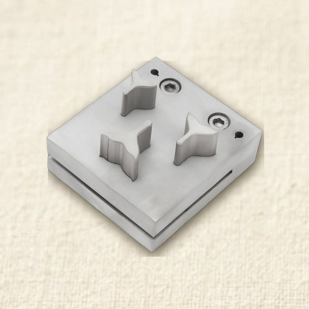 Y-Shaped Steel Disc Cutter Set, 3 Sizes, Jewellery Forming Stamping Blanks Tool