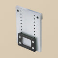 Stainless steel fixed mounting plate with the adjustable height bracket fitted