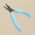 Economy flat nose pliers with light blue handles, 120 mm