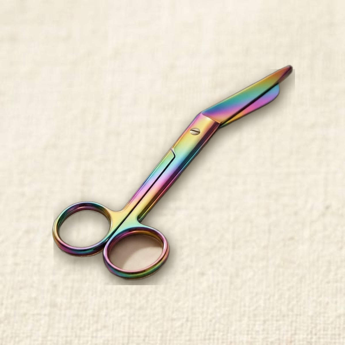 Rainbow Lister Bandage Scissors, 7.5 Inch, Stainless Steel, Multi Colour, First Aid, Tensionrite Clip