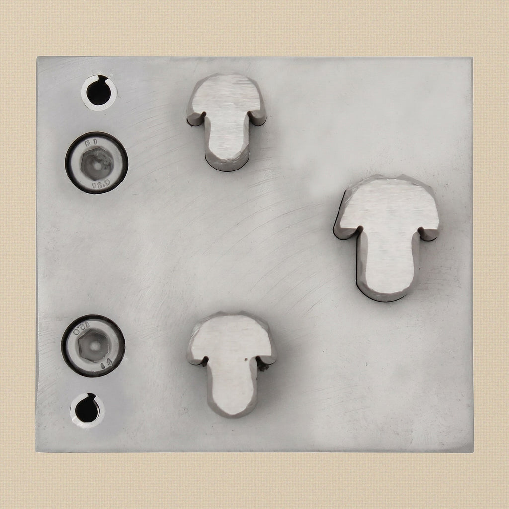 Mushroom Steel Disc Cutter Set, 3 Punches, 13-21 mm, Jewellery Making Tool