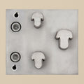 Mushroom Steel Disc Cutter Set, 3 Punches, 13-21 mm, Jewellery Making Tool