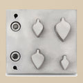 Pointed Leaf Steel Disc Cutter Set, 4 Punches, 9-25 mm, Jewellery Making Tool | Disc Cutter Set | Toolsmith Ltd UK