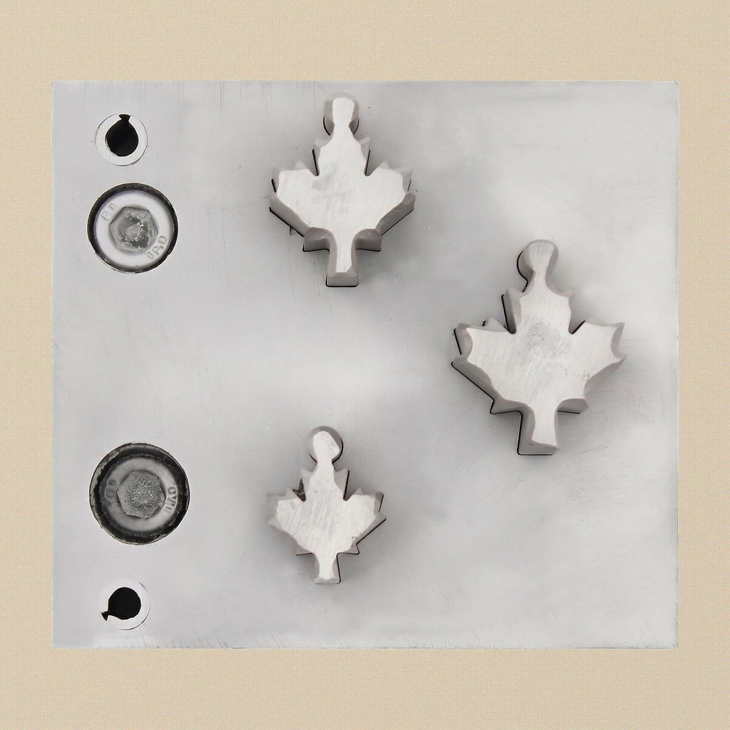 Maple Leaf Steel Disc Cutter Set, 3 Punches, 13-25 mm, Jewellery Making Tool