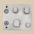 Cameo Head Steel Disc Cutter Set, 4 Punches, 9-21 mm, Jewellery Making Tool