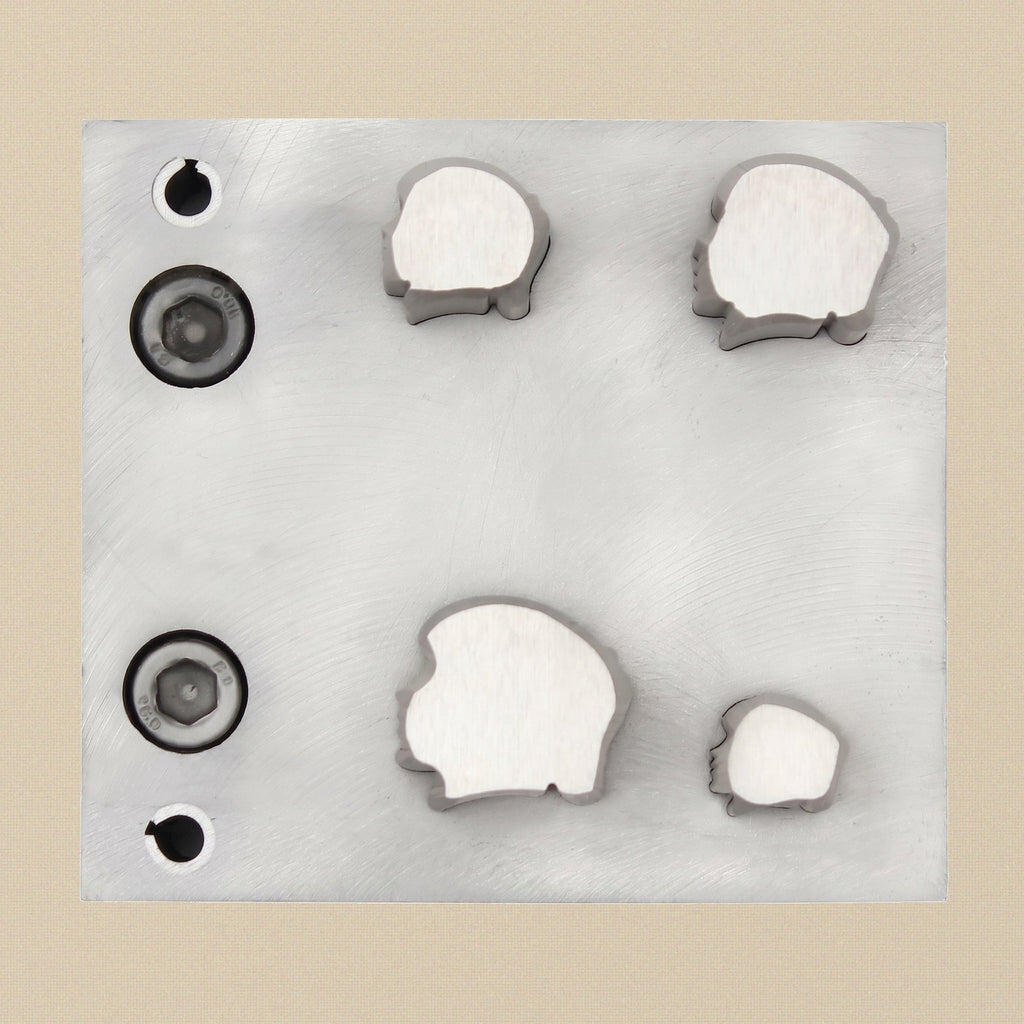 Cloud Steel Disc Cutter Set, 4 Punches, 10-20 mm, Jewellery Making Tool