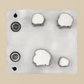 Cloud Steel Disc Cutter Set, 4 Punches, 10-20 mm, Jewellery Making Tool