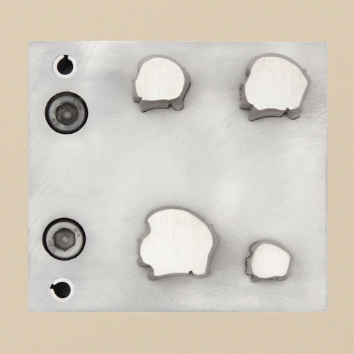 Cloud Steel Disc Cutter Set, 4 Punches, 10-20 mm, Jewellery Making Tool