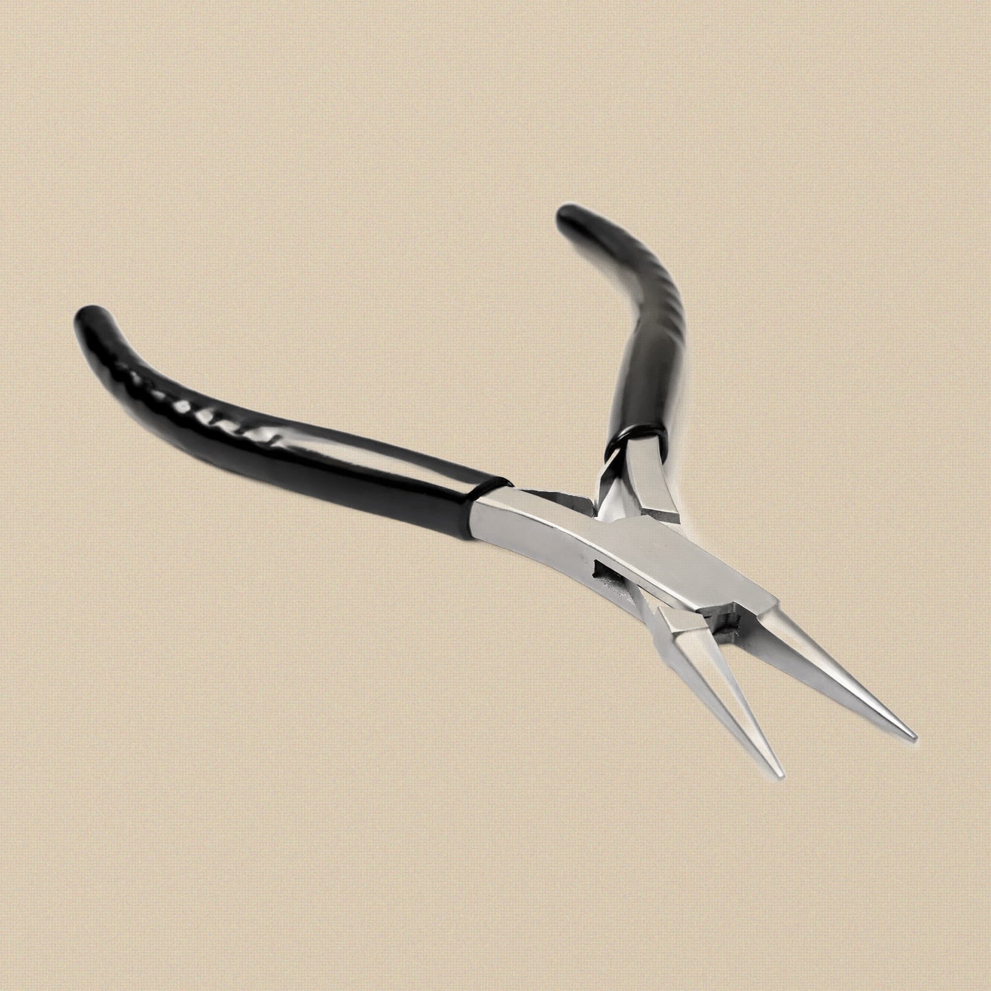 Economy Slim Line Chain Nose Pliers, Stainless Steel, 13 cm, for Jewellery Making