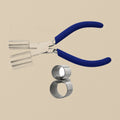 Medium Double Cylinder Bracelet Bending Pliers, Stainless Steel, 16 mm & 25 mm, for Jewellery Making