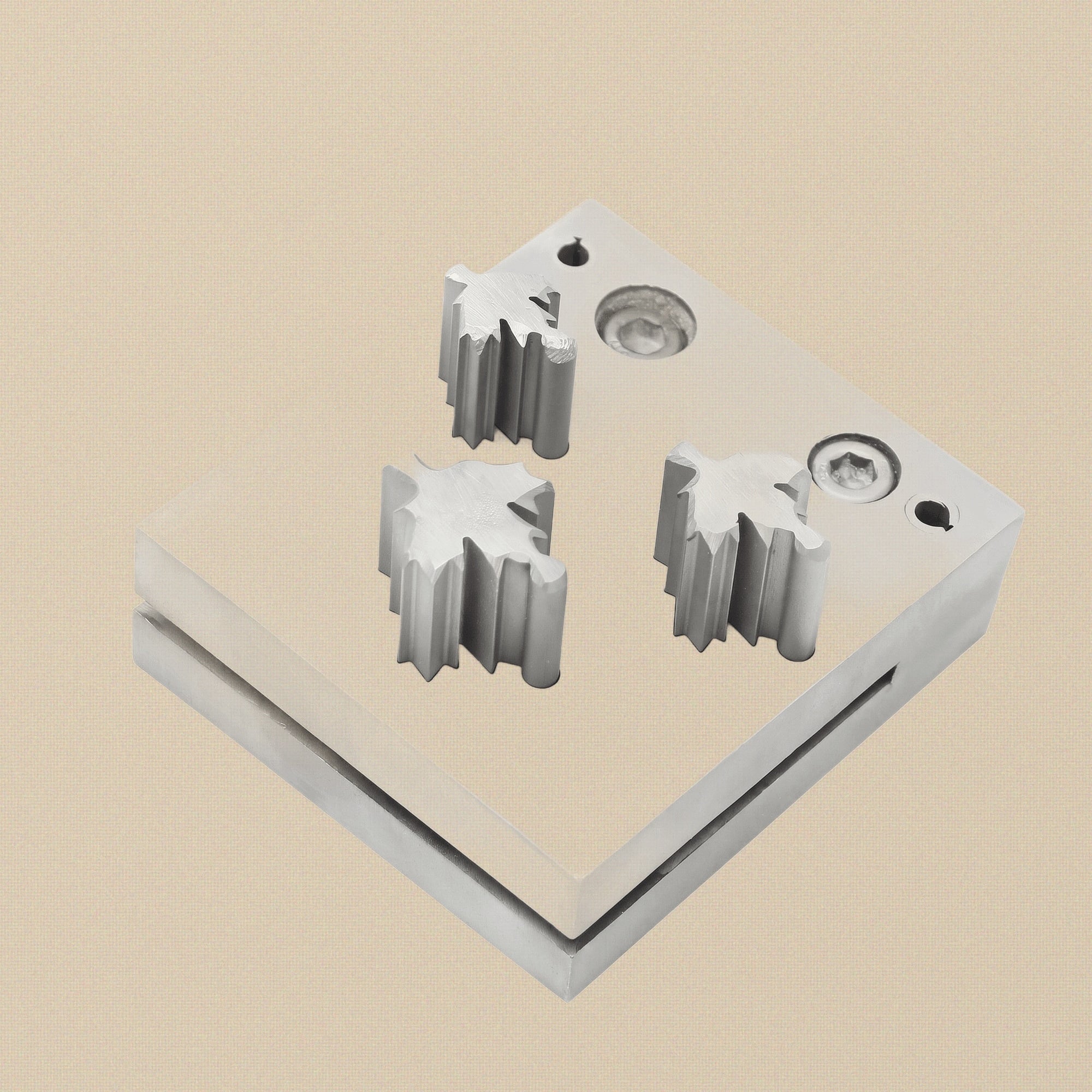 Maple Leaf Steel Disc Cutter Set, 3 Punches, 13-25 mm, Jewellery Making Tool