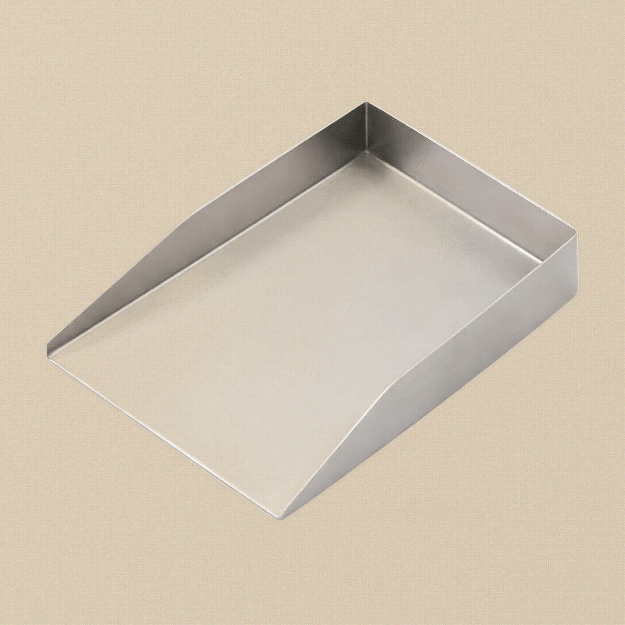 Stainless Steel Gem & Bead Scoop, Medium Rectangular, 5.5 x 8 cm, for Jewellery Sorting