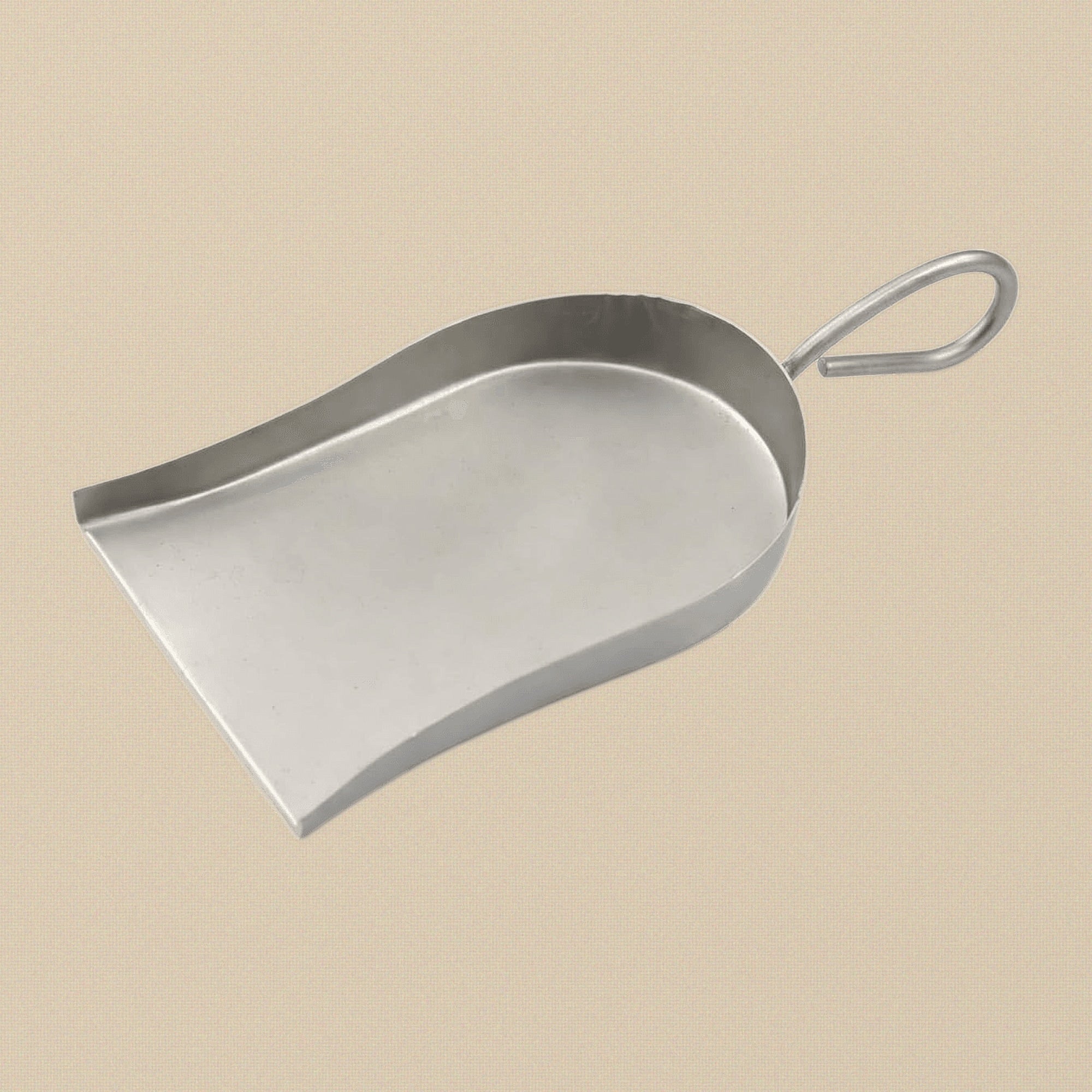 Stainless Steel Bead Scoop with Loop Handle, for Sorting Beads, Stones & Pearls, 50 x 60 mm