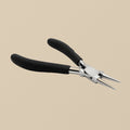 Round Nose Pliers with Black Foam Grips, Stainless Steel, for Jewellery Making & Wire Work