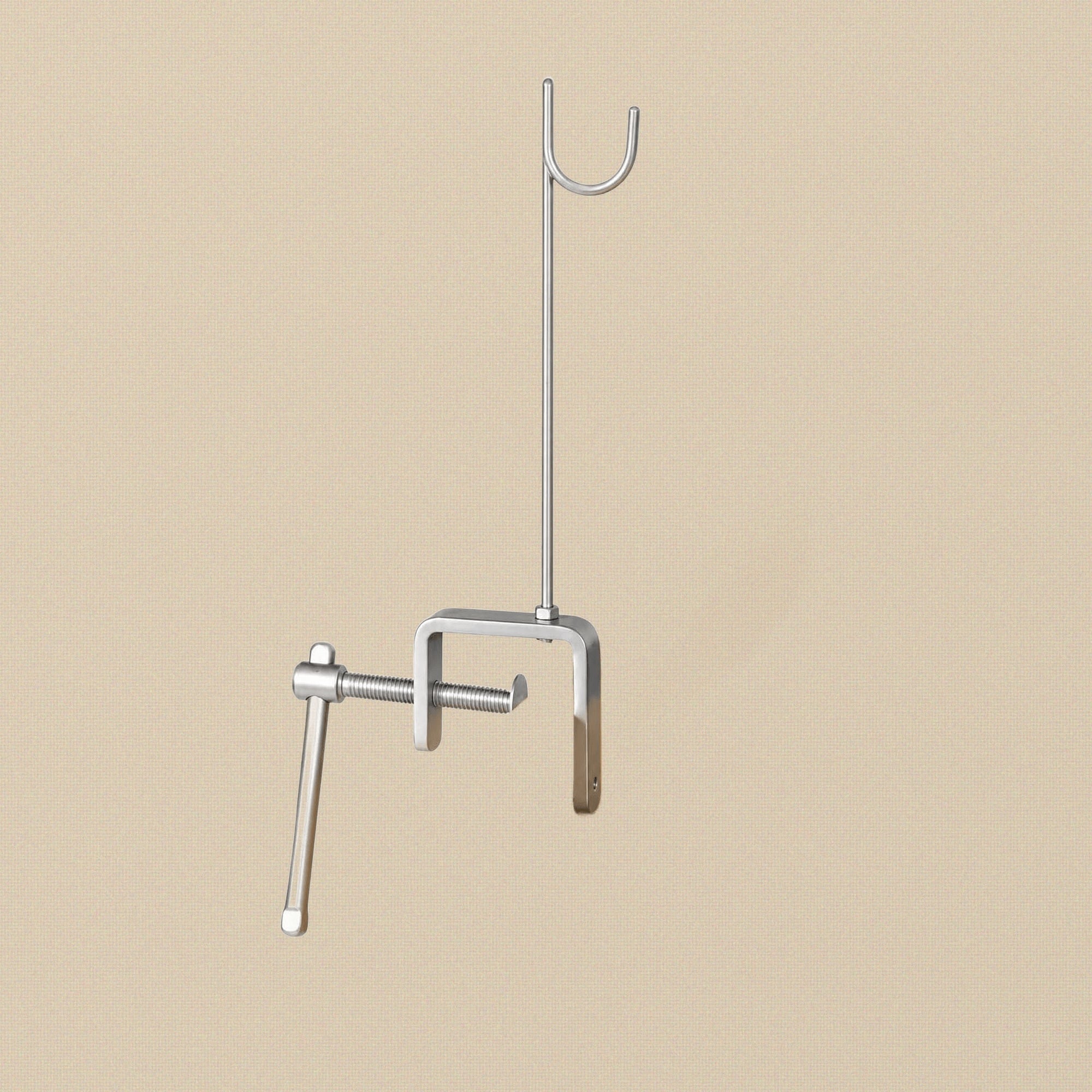Two-Way Clamp Torch Hook Holder, Stainless Steel, Table Mount, for Soldering Torches