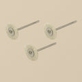 Mounted Wheel Brush, Extra-Soft Bristle, Stainless Steel Centre, 3/32 inch Shank, for Rotary Tools