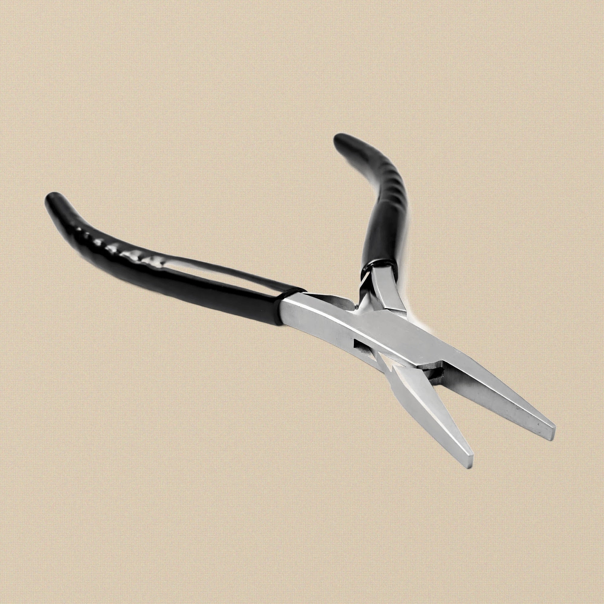 Economy Slim Line Flat Nose Pliers, Stainless Steel, 13 cm, for Jewellery Making