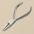 Half-Round Concave Nose Pliers, Polished Stainless Steel, 5.5 Inch, for Ring Bending & Forming