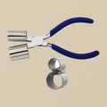 Large Double Cylinder Bracelet Bending Pliers, Stainless Steel, 20 mm & 25 mm, for Jewellery Making