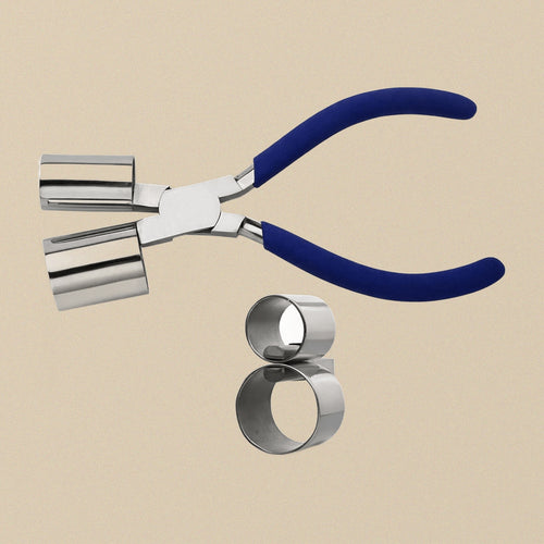 Large Double Cylinder Bracelet Bending Pliers, Stainless Steel, 20 mm & 25 mm, for Jewellery Making