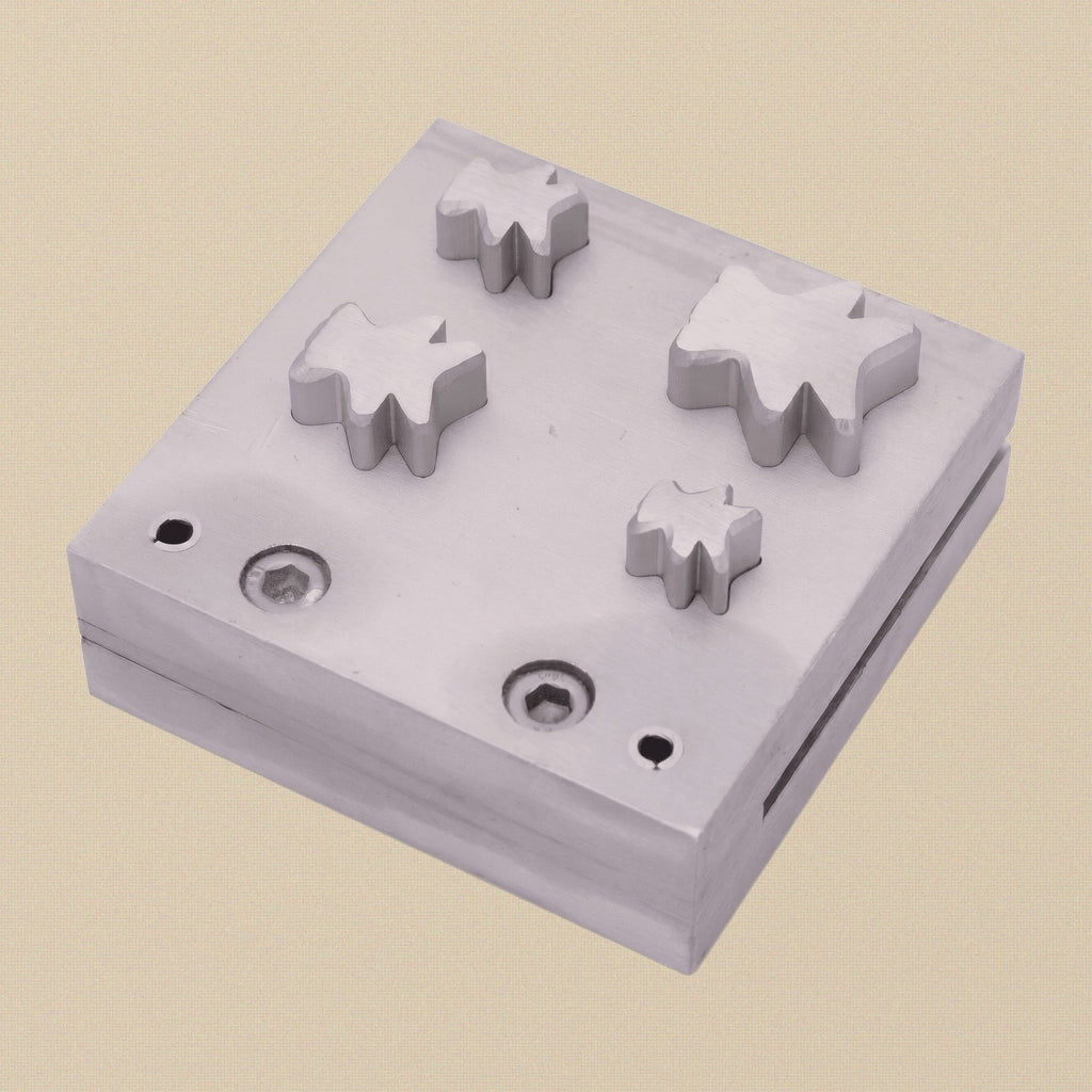 Teddy Bear Steel Disc Cutter Set, 4 Punches, 12-26 mm, Jewellery Making Tool | Disc Cutter Set | Toolsmith Ltd UK