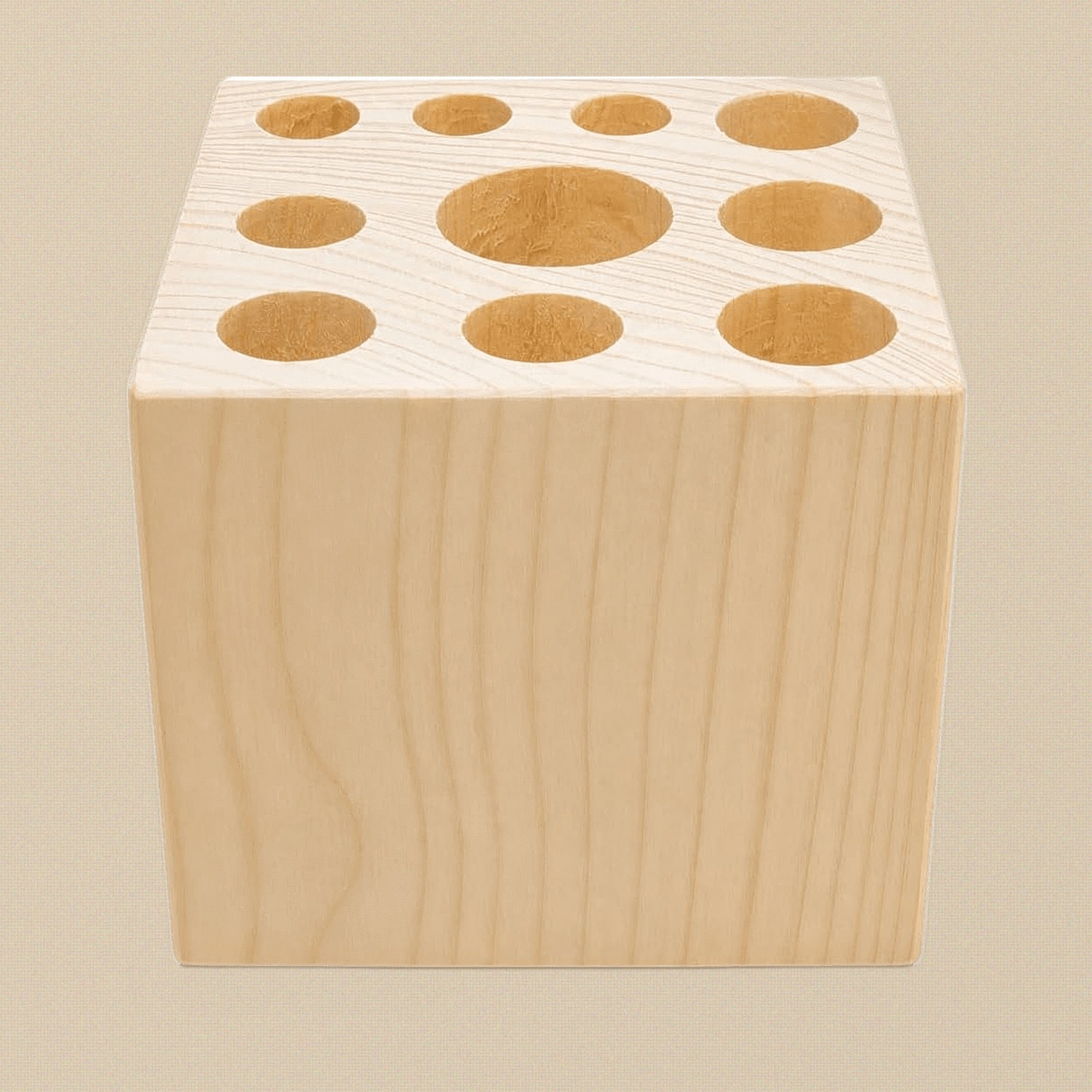 Large Wooden Tool Block Stand for Jewellery — Files, Saw Blades & Small Tools