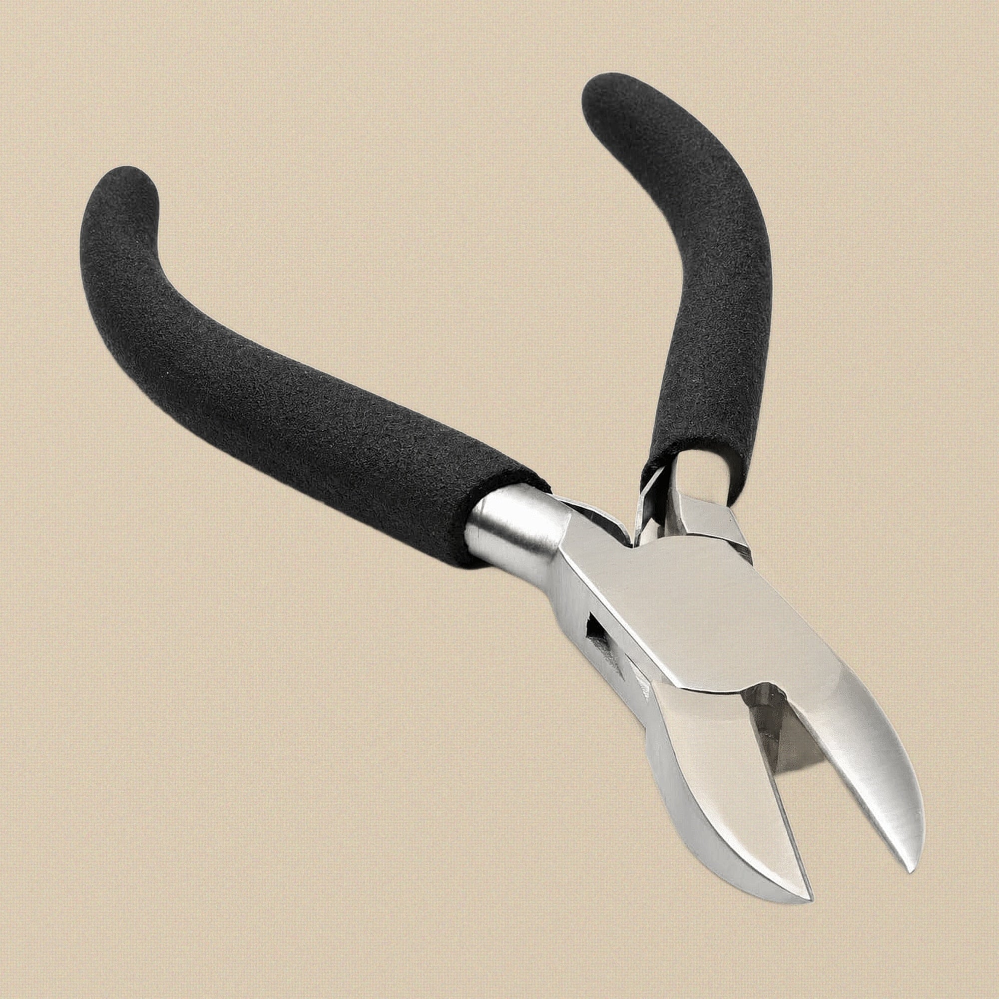 Side Cutter Pliers with Black Foam Grips, Stainless Steel, for Jewellery Making & Wire Work