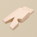 Wooden Bench Pin with V-Slot & Side Rest, Replacement for Bench Anvil