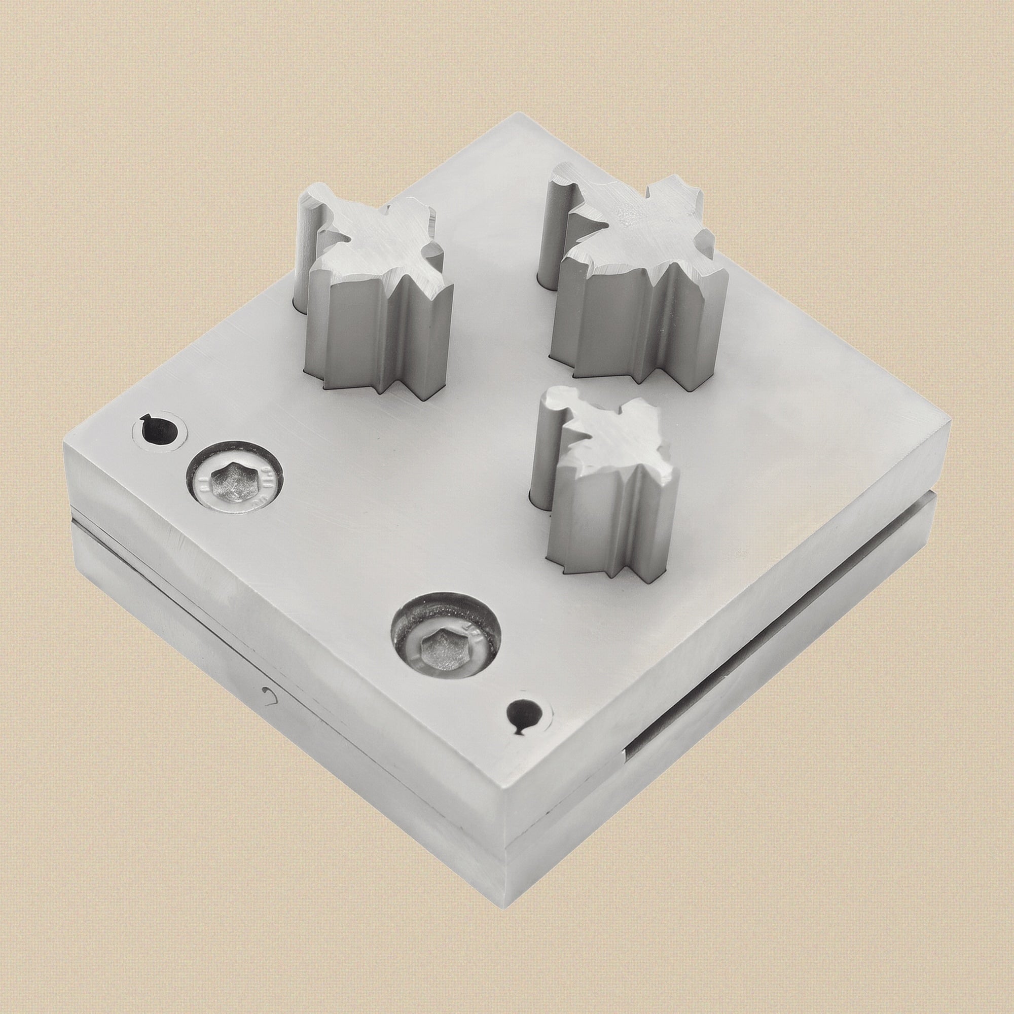 Maple Leaf Steel Disc Cutter Set, 3 Punches, 13-25 mm, Jewellery Making Tool